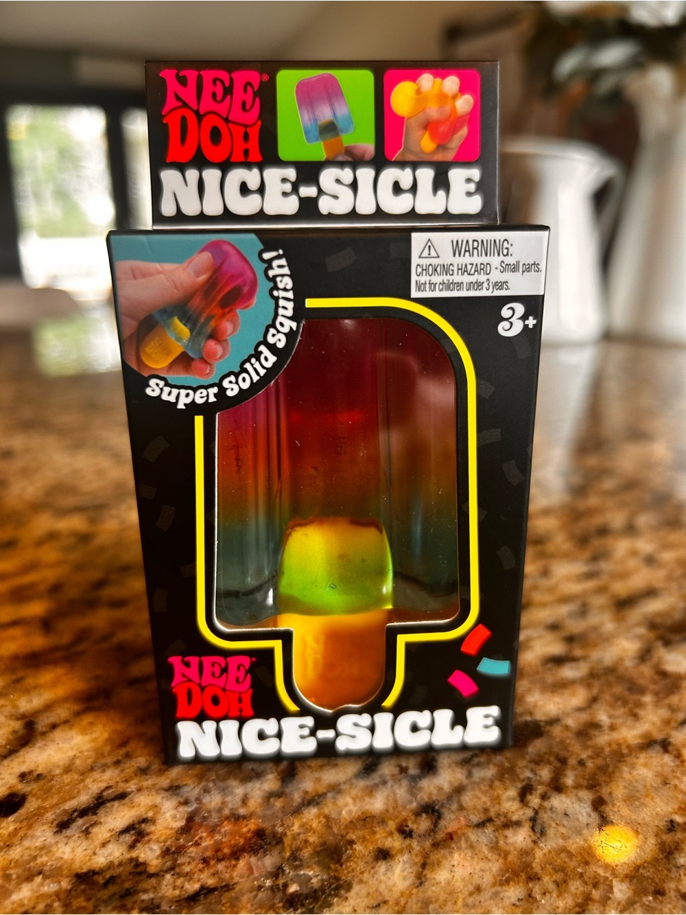 Needoh Nice-Sicle Rainbow Squishy Popsicle Toy - Multicolor. New. Authentic.